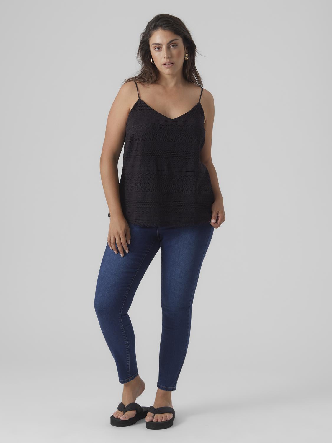 VMCHONEY LACE SINGLET WVN GA CUR
