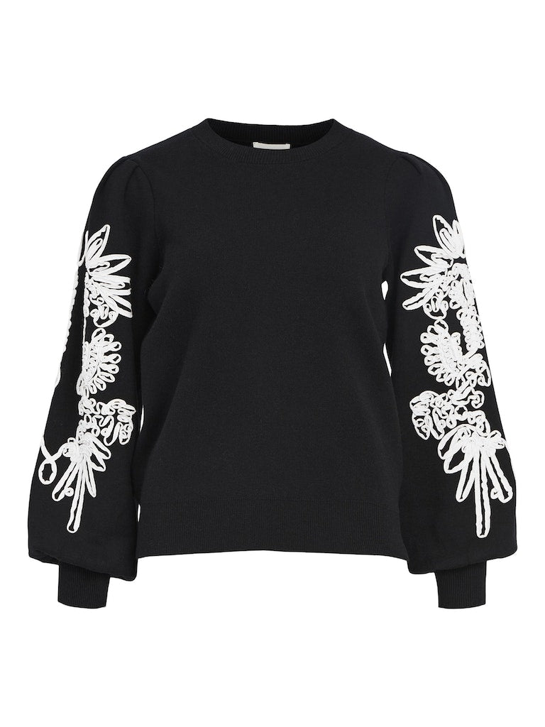 OBJJOANA L/S KNIT PULLOVER REP