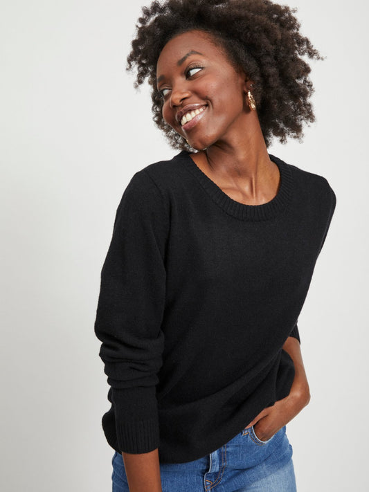 Viril O-neck L/S Knit Top