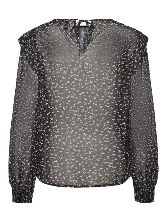 Perla L/S Detail Top Tops