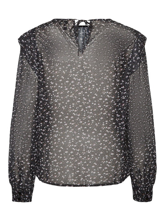 Perla L/S Detail Top Tops