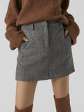 Vmlizzie Hr Herringbone Mini Skirt Rokken En Shorts