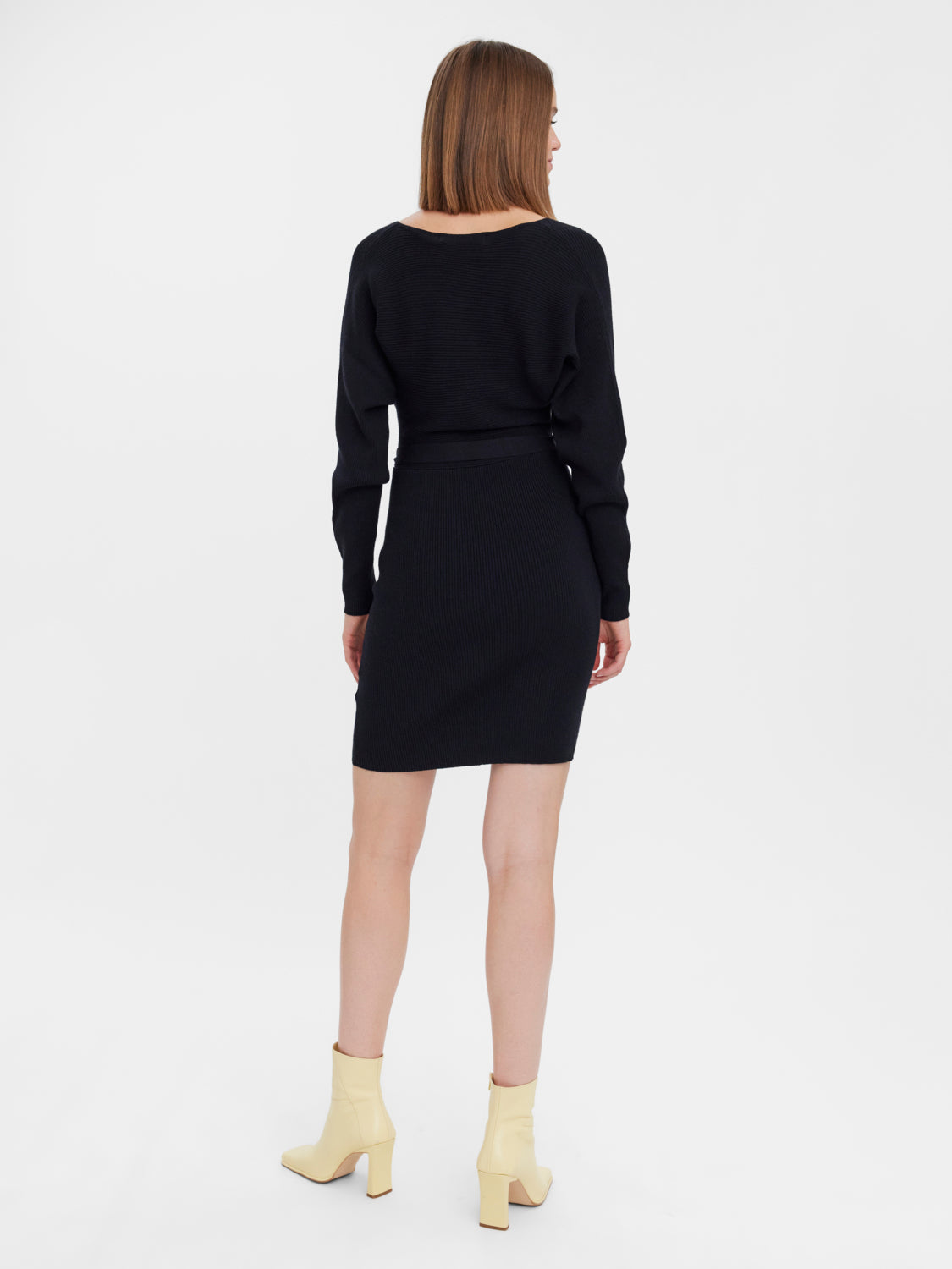 Hollyrem Ls V-Neck Dress Ga Noos Jurken