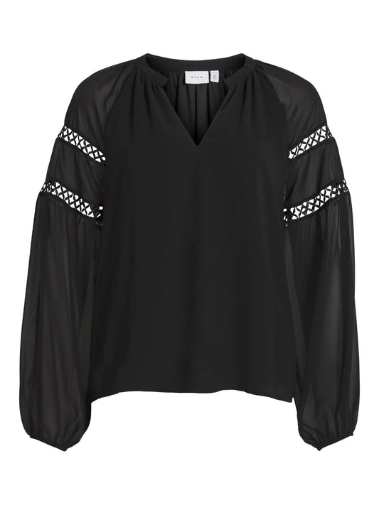 Viura V-Neck L/S Top Tops
