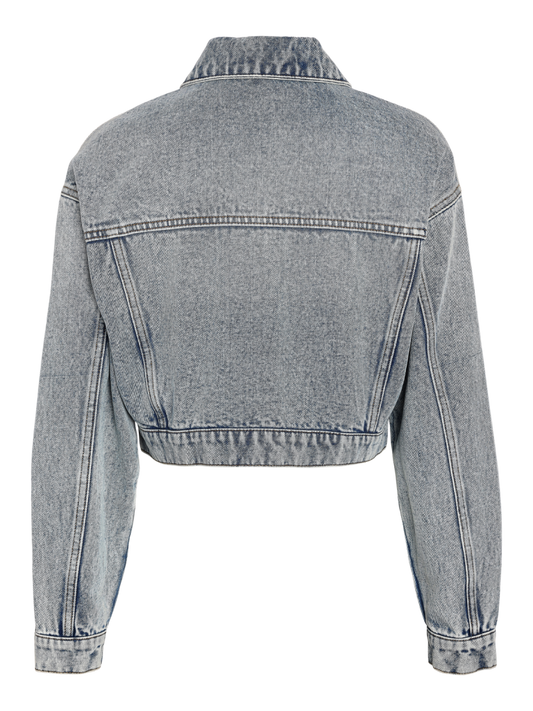 Nmnathi L/S Short Denim Jacket Vi497Lb Jassen