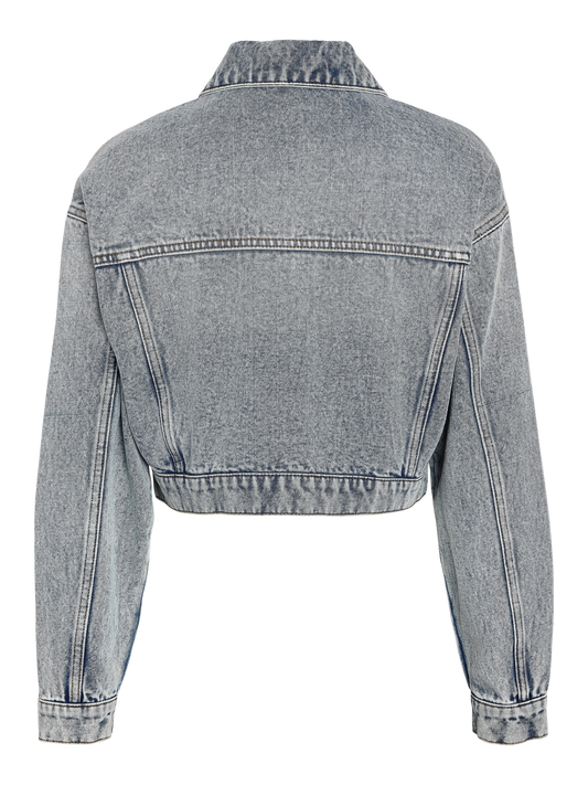 Nmnathi L/S Short Denim Jacket Vi497Lb Jassen