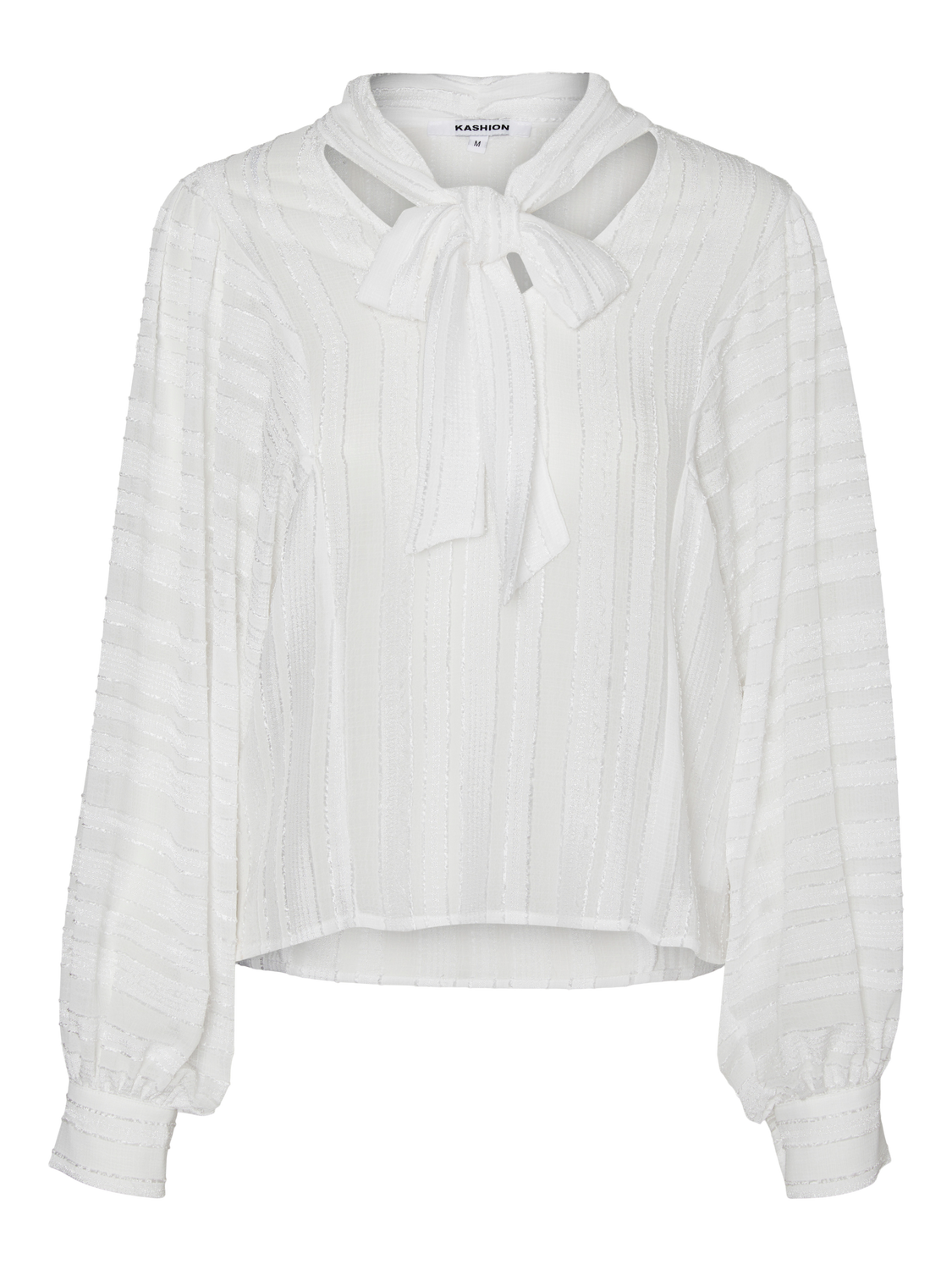 Vmsoffi L/S Tie Top Wvn Exp Tops