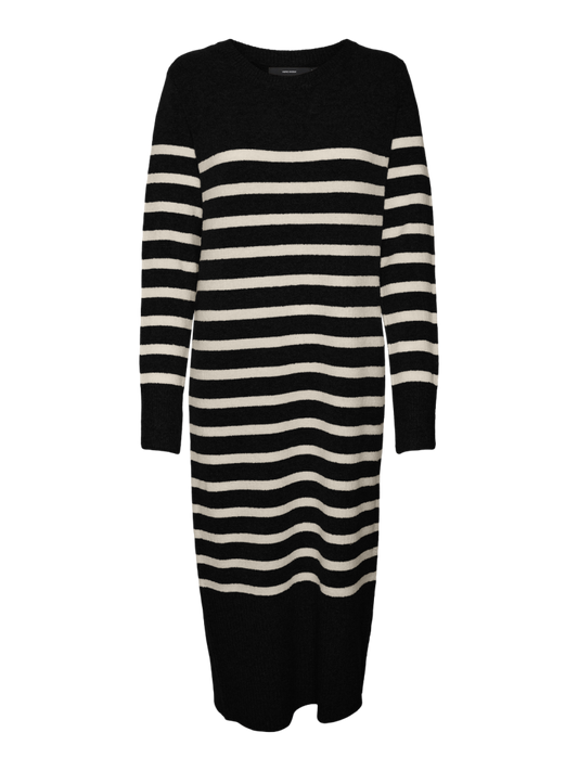 Vmplaza Ls O-Neck Calf Dress Ga Boo Jurken