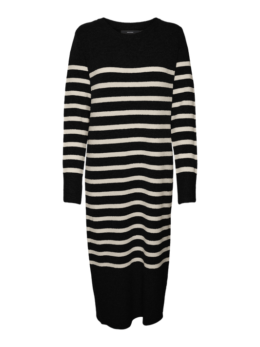 Vmplaza Ls O-Neck Calf Dress Ga Boo Jurken