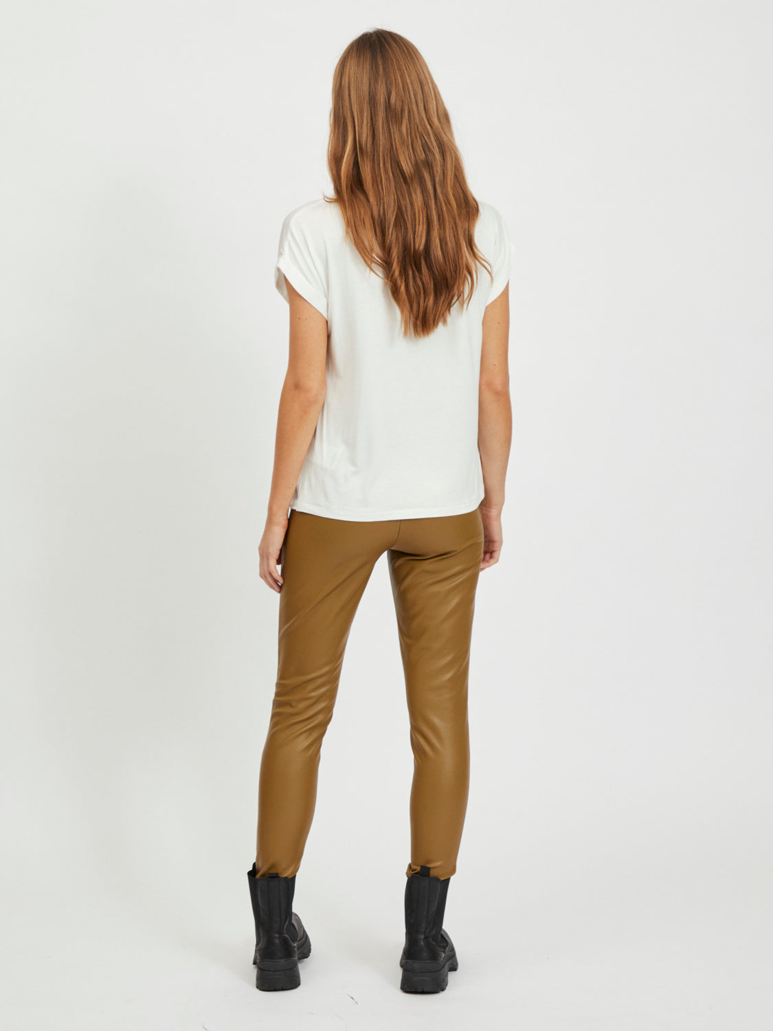 VIELLETTE S/S SATIN TOP