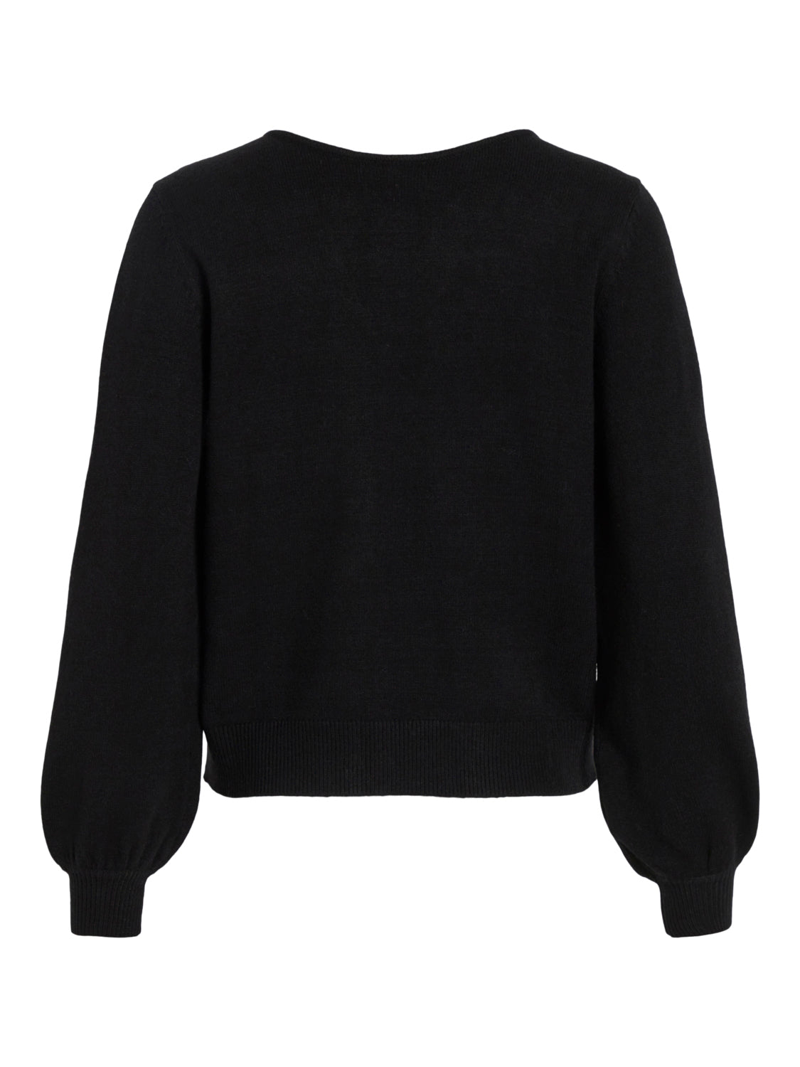 Ril Rev V-Neck L/S Knit Top Truien