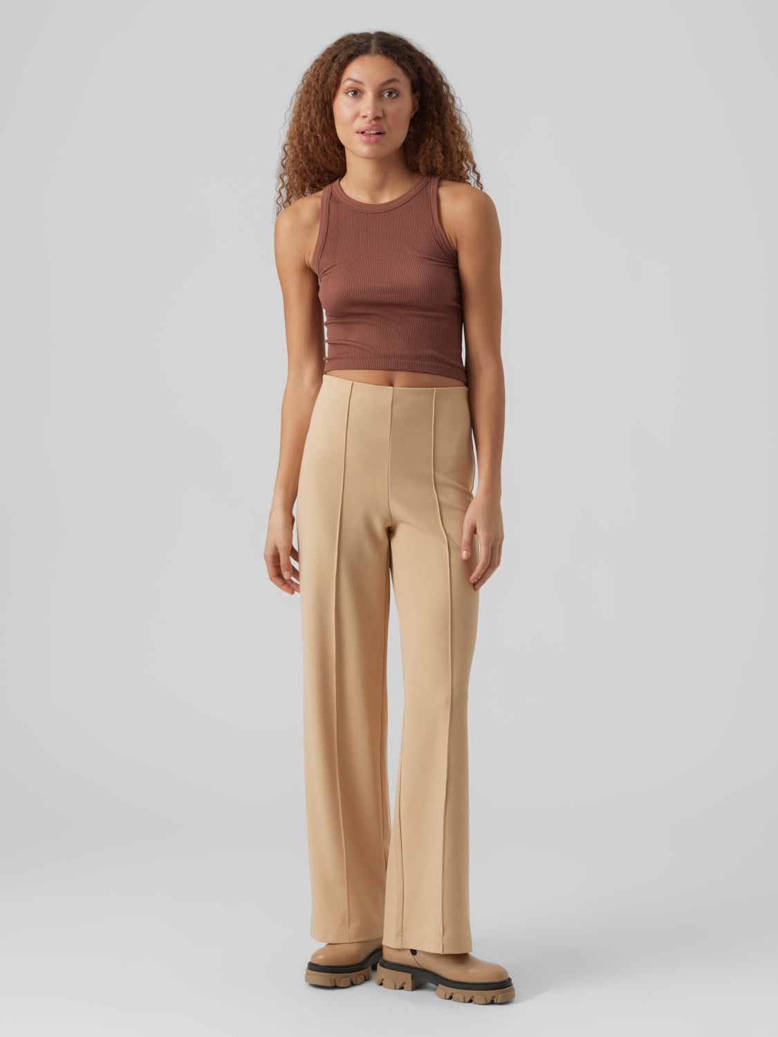 Becky Hr Wide Pull On Pant Broeken En Leggings