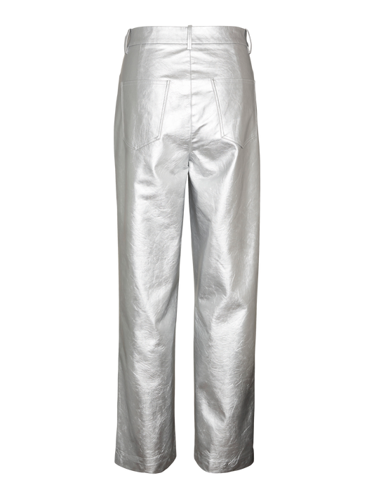 Vmcic Hr Straight Silver Pant Broeken En Leggings