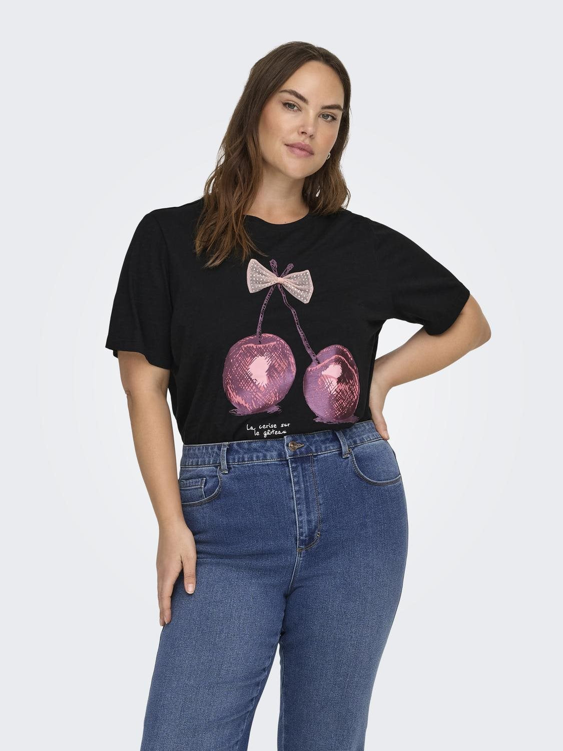 CARKITA LIFE SS O-NECK JEANS T