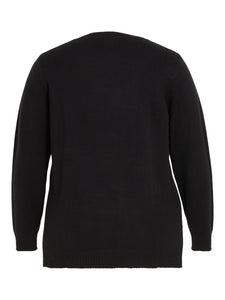 VIRIL V-NECK L/S KNIT TOP/CUR - NOOS