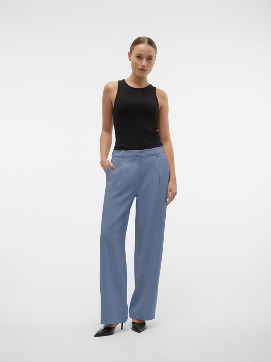 Vero Moda Broek dames Vmeva Mr Loose String Pants Noos 10197909,Groen (peat),M / 30L Vero Moda Broek dames Vmeva Mr Loose String Pants Noos 10197909,Groen (peat),M / 30L