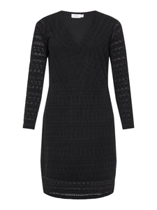 VICHIKKA V-NECK L/S DRESS/CUR - NOOS