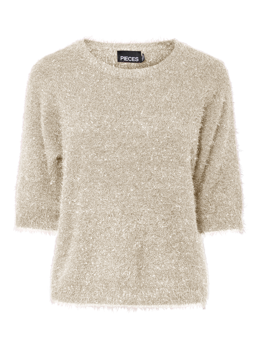 PCMIE SS O-NECK KNIT CUR