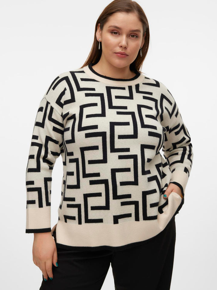 VMCSABA ART LS O-NECK LONG PULLOVER CUR