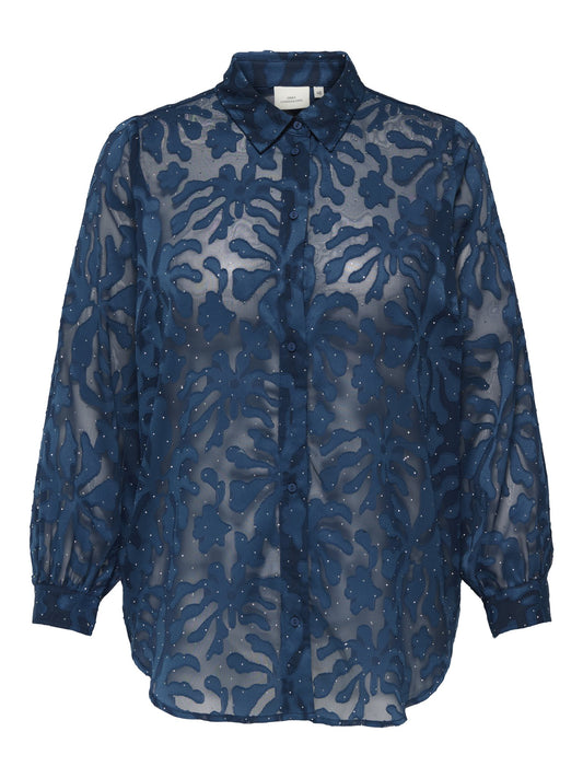 CARDIAMO 3/4 EMB TOP WVN