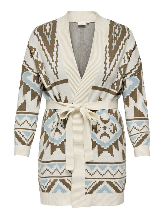 CARFRIDA LIFE LS JQ OPEN CARDIGAN CUR