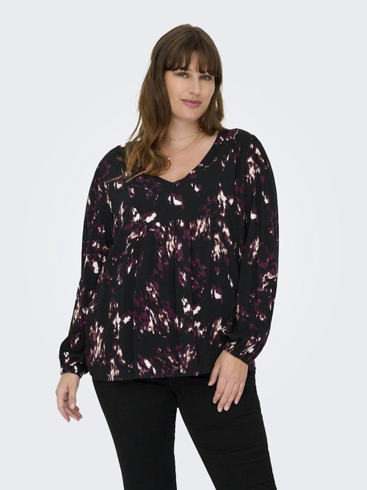 CARINDIGO LIFE LS V-NECK TOP CUR