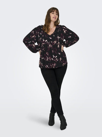 CARINDIGO LIFE LS V-NECK TOP CUR