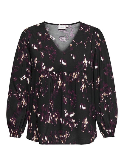 CARINDIGO LIFE LS V-NECK TOP CUR
