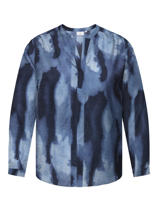 CARTEMPI LS V-NECK TOP AOP CUR