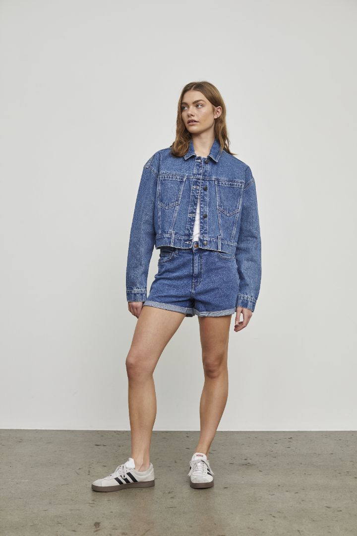 NMRONJA L/S CROP DNM JACKET VI433MB NOOS