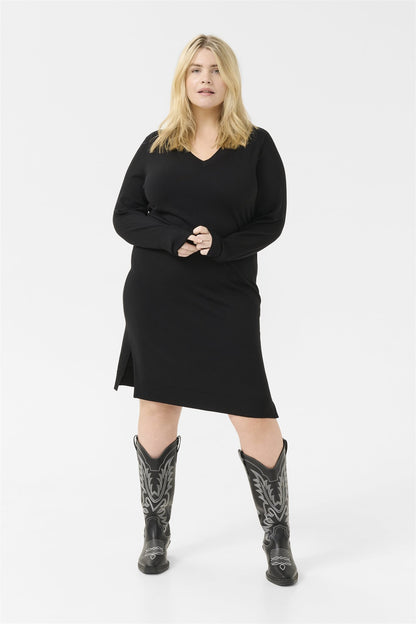 KCLIZZY KNIT DOUBLE V DRESS