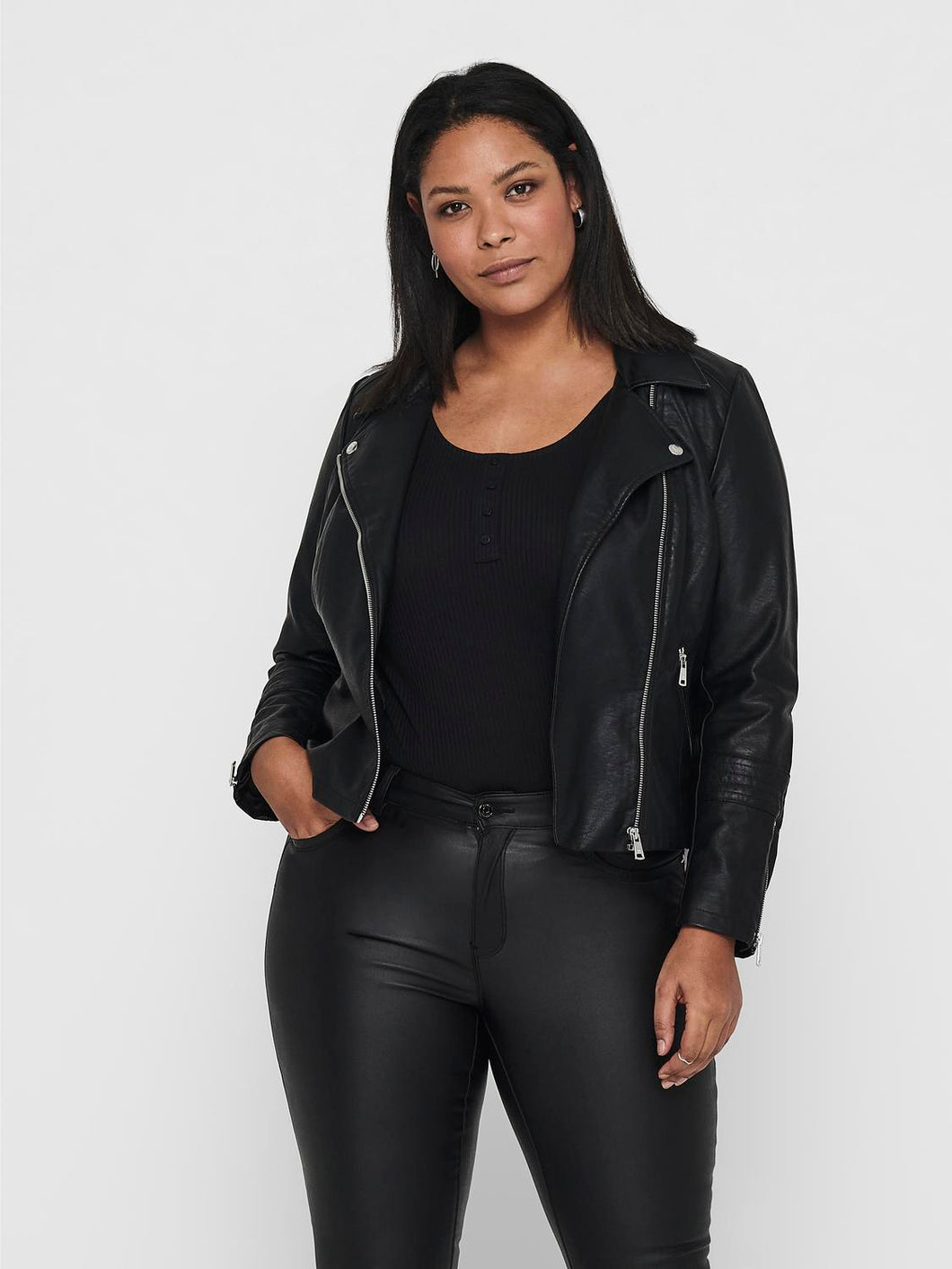 CAREMMY FAUX LEATHER BIKER NOOS CUR