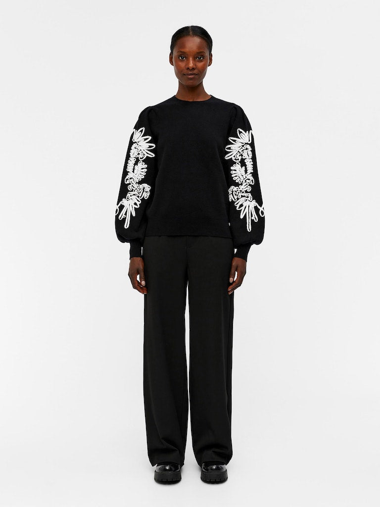 OBJJOANA L/S KNIT PULLOVER REP