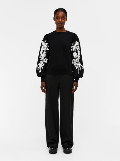 OBJJOANA L/S KNIT PULLOVER REP