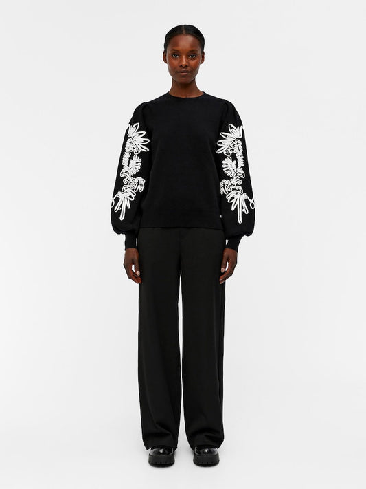 OBJJOANA L/S KNIT PULLOVER REP