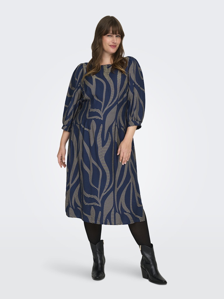 CARFANNIL 3/4 CALF SMOCK DRESS CUR