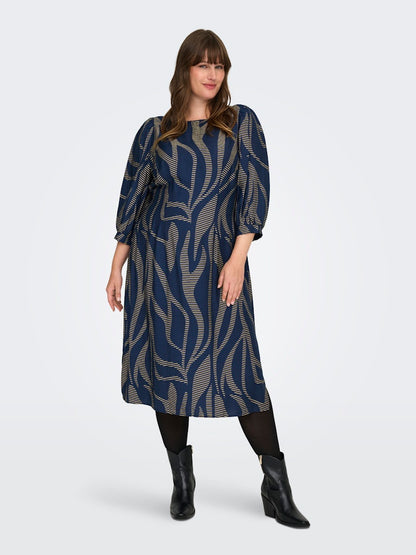 CARFANNIL 3/4 CALF SMOCK DRESS CUR