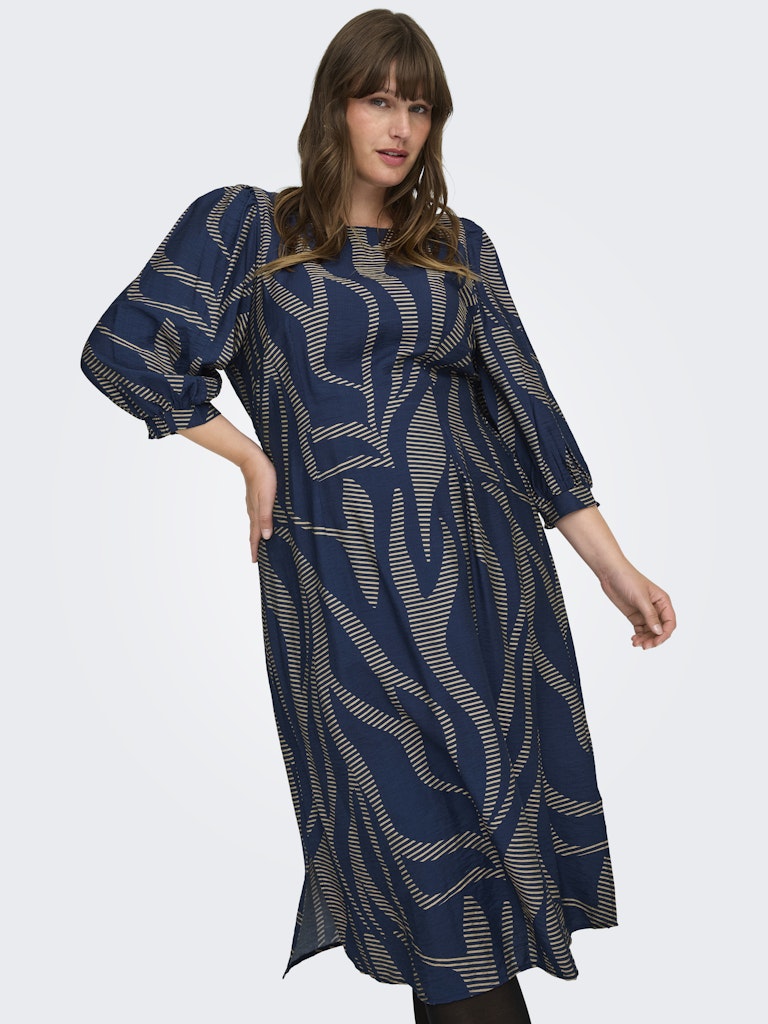 CARFANNIL 3/4 CALF SMOCK DRESS CUR