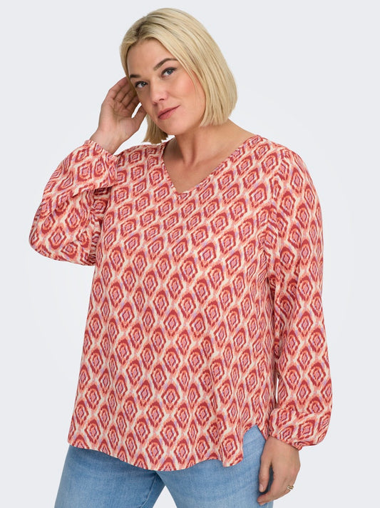 CARVICA L/S V-NECK TOP CUR