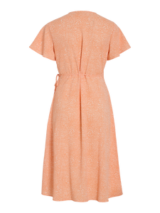 VILOVIE S/S WRAP MIDI DRESS - NOOS