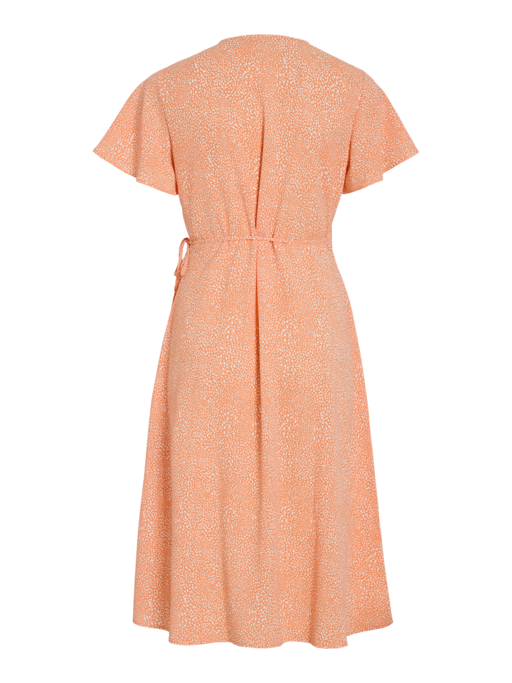 VILOVIE S/S WRAP MIDI DRESS - NOOS