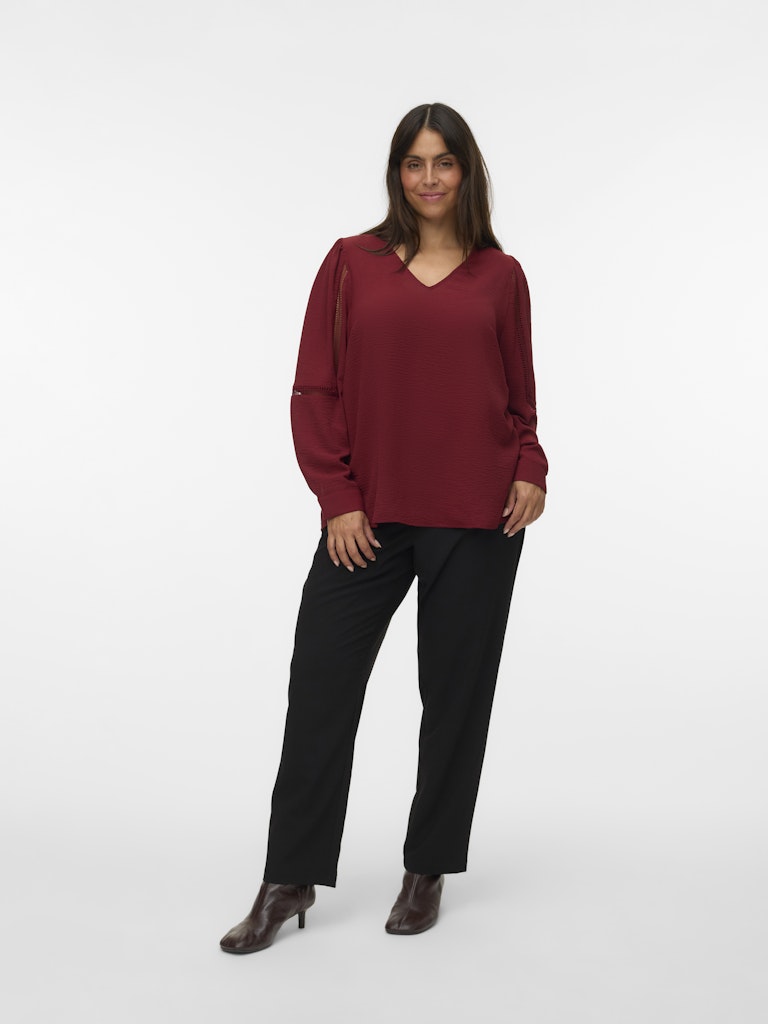 VMCALVA LACE L/S TOP  CUR