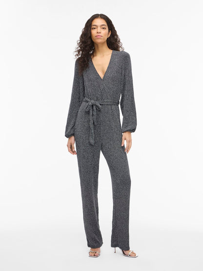 VIGLITTA V-NECK L/S JUMPSUIT