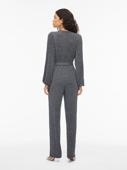 VIGLITTA V-NECK L/S JUMPSUIT