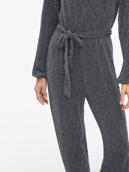 VIGLITTA V-NECK L/S JUMPSUIT