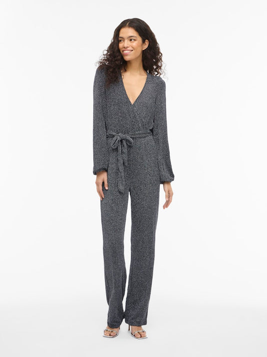 VIGLITTA V-NECK L/S JUMPSUIT