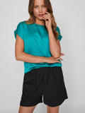 VIELLETTE S/S SATIN TOP