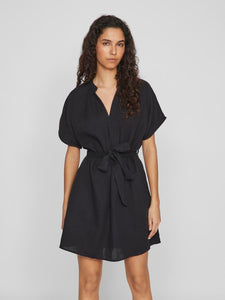 VILANIA S/S V-NECK SHORT DRESS