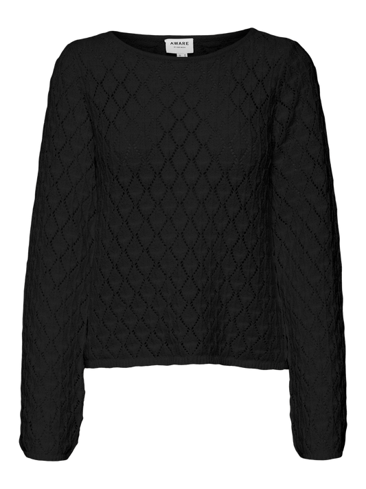 Vmevelyn Ls Crochet Top Vma Truien