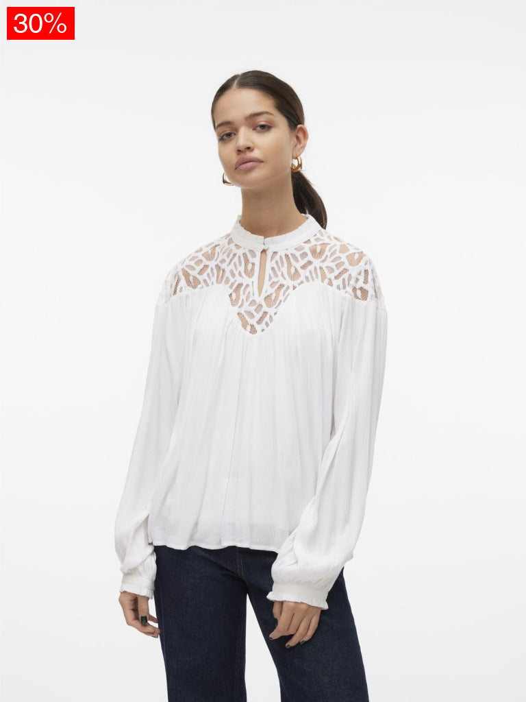 Vmjazmyn Ls High Neck Top Tops